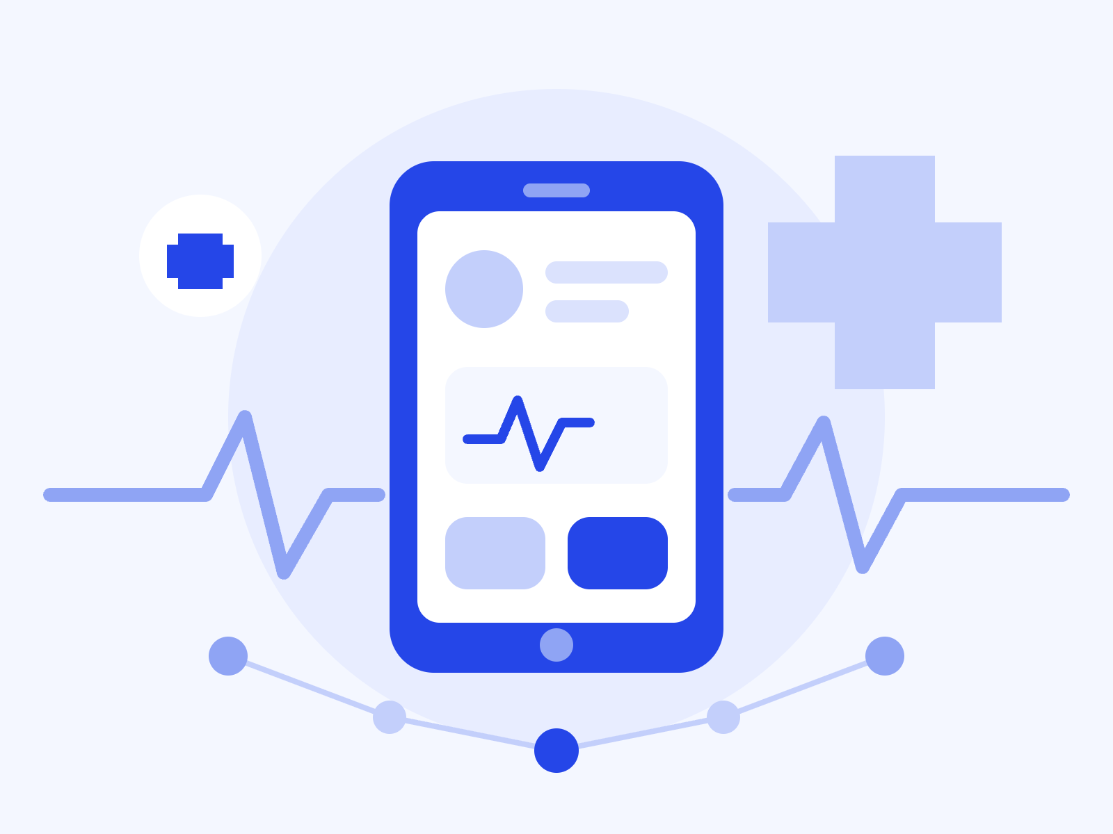 Healthcare tech recruitment illustration